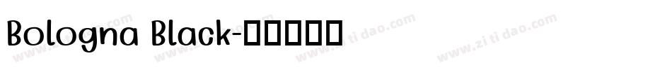 Bologna Black字体转换